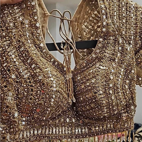 Seema Gujral Lehnga- 3D Floral - Picture 4 of 5